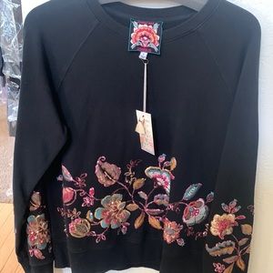 NWT Johnny was BReNDA sequin sweatshirt fall 2022